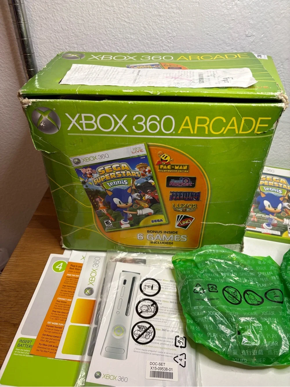 360 Arcade Console Bundle in White with Games